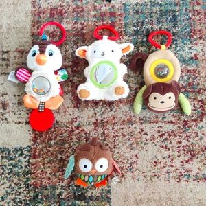 Car Seat Toys and Rattle Bundle
